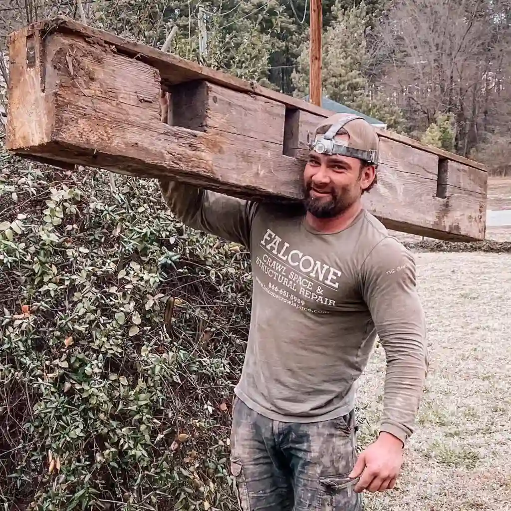 wood rot in a crawl space