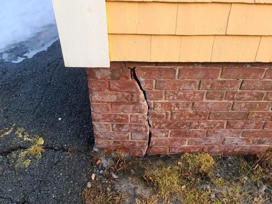 Cracks in brick foundation